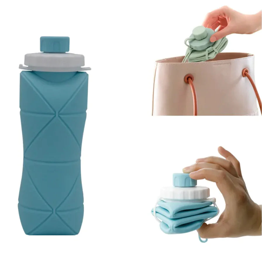 Hebe Collapsible Silicone Sports Water Bottle